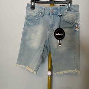 Dollhouse classic Bermuda denim shorts NWT 3/4
